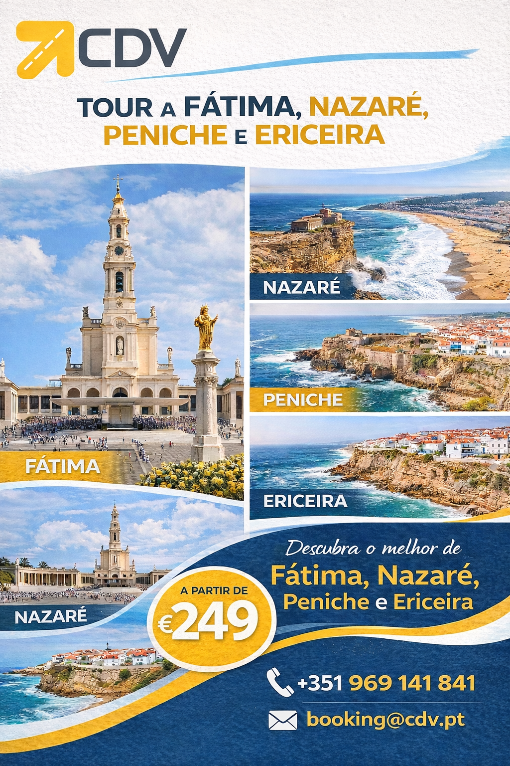 Flyer Fátima, Nazaré e Peniche